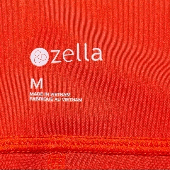 zella Red Firelight High Support Yoga and Studio Crop Leggings Size M - Picture 3 of 10